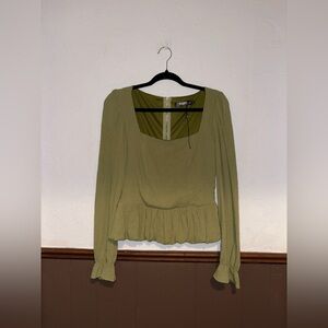 Misguided | Green Blouse (New With Tags)